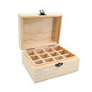 12 Grids Wooden Aromatherapy Essential Oil Excellent 5-15ml Decorative Pine N6S7
