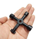 4 in 1 Portable Cabinet Key Wrench Switch Screwdriver Triangle Training 3C