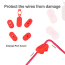4pcs Case Silicone Cap M365 Electric Scooter Charge Port Cover Dust Plug A