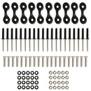 Kayak Bungee Cord Kit -10 Nylon Pad Eye-20 Stainless Steel Screws Nut Gasket and
