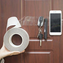 Reusable Gel Tape Double-sided Adhesive Tapes Invisible No-Damage Clear Washable