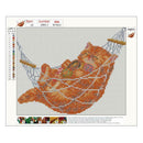 5D DIY Full Drill Diamond Painting Ease Cat Cross Stitch Embroidery Mosaic