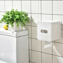 Waterproof All Covered Toilet Paper Holder Box,Wall Mounted Bathroom Paper  U8J8