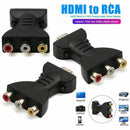 1080P HDMI To 3 RCA Adapter Component Cable Cord Converter Video Audio DVD HDTV