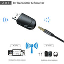KN330 Portable 2 in 1 Bluetooth 5.0 Dongle Wireless Audio Adapter for Phone TV