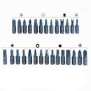 1X(29 Piece Screwdriver Bit Set 1/4 Inch (6.35Mm) With Magnetic S2 Steel Pr