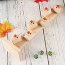 Baby Clown Pattern Wooden Blocks Tree Marble Ball Run Track Game Kids Toys