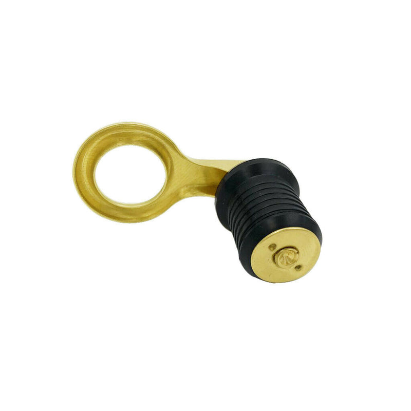 1.26'' Rubber & Brass Twist Turn Fishing Boat Hull Livewell Drain Plug