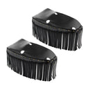 Left & Right Rear Floor Board Tassel Cover Motorcycle Driver Floorboard Fringe