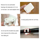 2pcs Nail Free Adjustable Rod Bracket Holders White For Curtain Rods M4T3