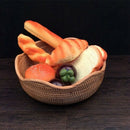 Oval Wicker Woven Basket Bread Basket Serving Basket,10.2Inch Storage Baske