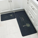 Set of 2 Doormats Rugs Non-Skid Backing Kitchen Area Rugs