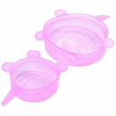 6pcs Silicone Stretch Lids Fresh Food Wraps Bowl Cup Pot Cover Seal Reusabl N3H8