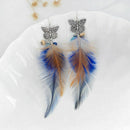 Fashion Bohemian Earrings Women Long Tassels Fringe Boho Dangle Earrings Je V8S2