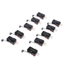 Momentary Lever Roller Micro Switch SPDT (Pack of 10Pcs)