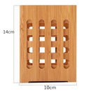 Square Wood Kitchenware Tube Chopsticks Box Container Kitchen Utensil Set HoX8X8