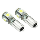 2Pcs Canbus Error Free BA9S H6W 5050 SMD 5 LED Auto Car Parking Light Bulb LED