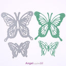 2 Butterfly Frame Metal Cutting Dies Scrapbooking Die Craft Decorative