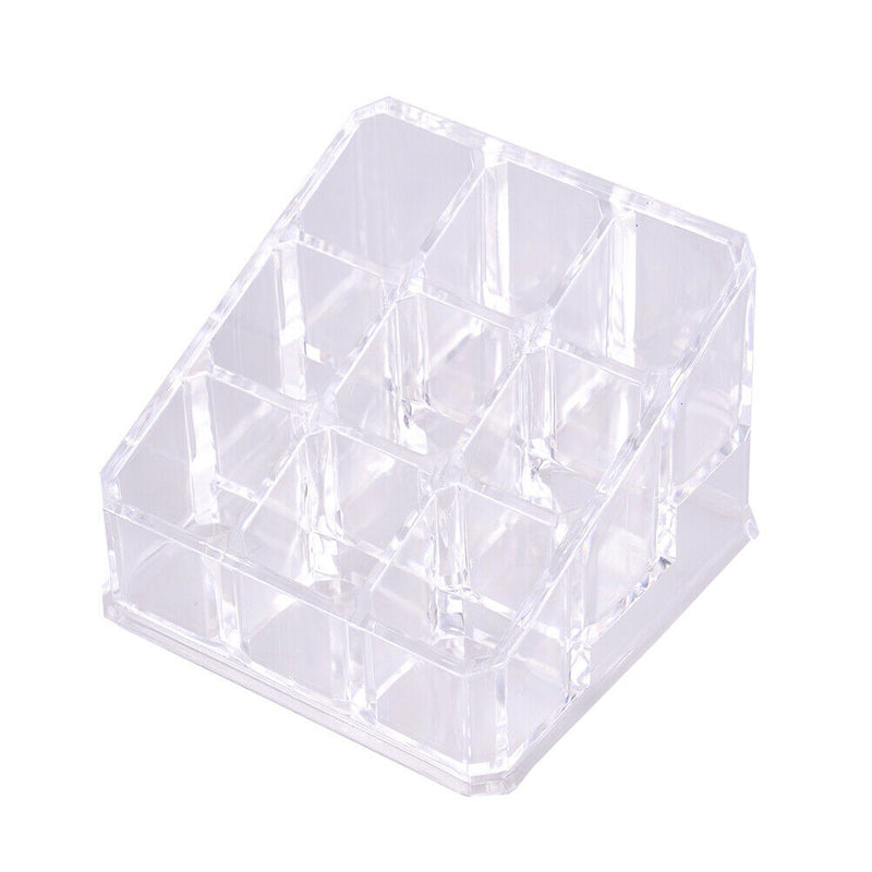 9 Holes Acrylic Cosmetic Organizer Makeup Drawer Holder Clear Storage Case BX
