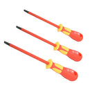 3 Pieces Flat Insulated Screwdriver with Handle Easy to Use Tools Workshop