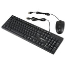 eipln E80 Wired USB Keyboard and Mouse Set Desktop Laptop Office Business G Z5A9