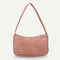 Retro Alligator PU Leather Handbag Women Casual Totes Shoulder Bag (Pink)