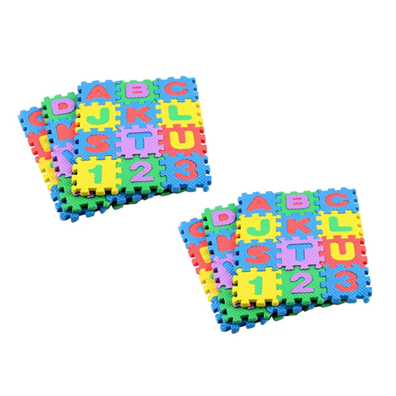 72Pcs Toddlers Baby Foam Mat Alphabet & Number Learning Puzzle Interlocking