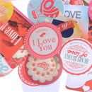 38Pcs Stickers Love Heart Diary Photo Album Decoration Baking Wedding Gift BJES