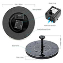 Solar Powered Floating Bird Bath Water Fountain Outdoor Pond Pool Garden Pa3 Bj