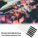 Stainless Steel BBQ Forks Roast Meat Sticks for Home Kitchen Camping Picnic