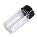 1pcs 20ml small lab glass vials bottles clear containers with black screw cap M&
