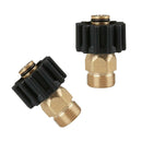 2pcs Brass Garden Hose Quick Connector M22M x M22F Quick Connector Coupler