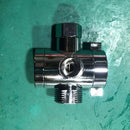1/2 inch 3-Way T-adapter Diverter Valve Adjustable Shower Head Arm Mounted