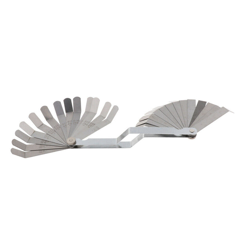 26 Blade Gauges Feeler Gauge Dual Reading Combination Ruler for Metric& SAE