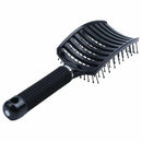 Vented Styling Hair comb Detangling Thick Hair Massage Brush Black