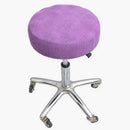 3Pcs Elastic Winter Plush Round Chair Seat Cover Removable ~Purple_Size 4