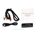 USB Bluetooth Stereo Audio Transmitter 3.5mm Music Dongle Adapter for TV PC