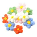 10pcs Crochet Flowers Patches Embellishment Scrapbook for Bag Hairclip Decor