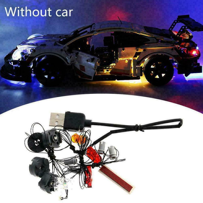 Rally Car Compatible For LEGO Mechanical Group 42077 Lighting LED Set Light G3O8