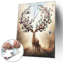 1000pcs Painting Puzzle DIY Paper Jigsaw Educational Toys (D Warm Elk)