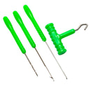 3pcs Fishing Bait Needle Tool Set Line Pulling Hook Drill Stringer Needle