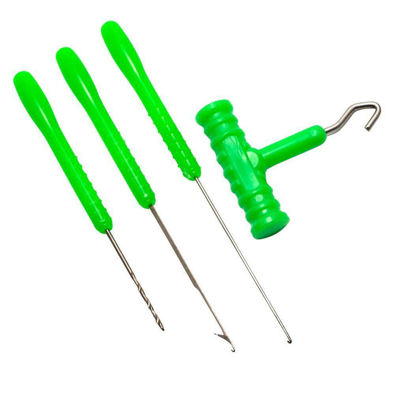 3pcs Fishing Bait Needle Tool Set Line Pulling Hook Drill Stringer Needle