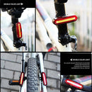 120 Lumens 4 Modes LED Bike Tail Light USB Rechargeable Bicycle Rear Light NEW.