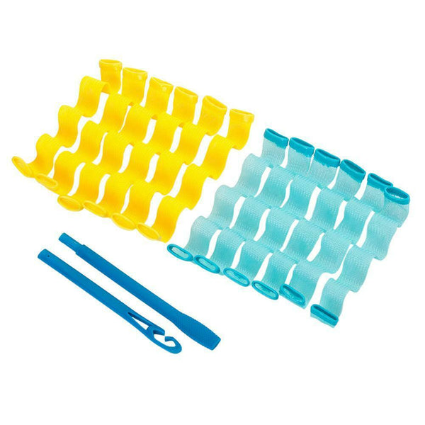 12pcs Soft Magic Hair Curler Bendy Roller Curl DIY Salon Hair Styling Tool K1B