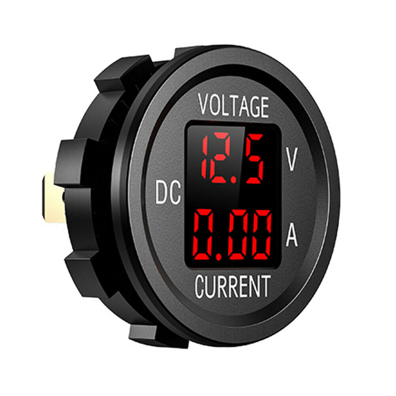 D6 Digital Voltmeter Ammeter Volt Current Panel Meter for Car Truck (Red)