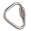 Stainless Steel Screw Gate Rock Lock Climbing Gear Carabiner 3.5MM