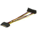 15 Pin IDE Male Molex to Dual SATA Y Splitter 2 Port Female Power Adapters Cable