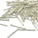 200pcs Metal Straight Bar Connectors Jewelry Findings DIY Necklace Bracelet
