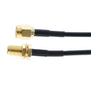 32.8FT Low-Loss Coax Extension Cable (50 Ohm) - RP SMA Male to RP SMA Female -