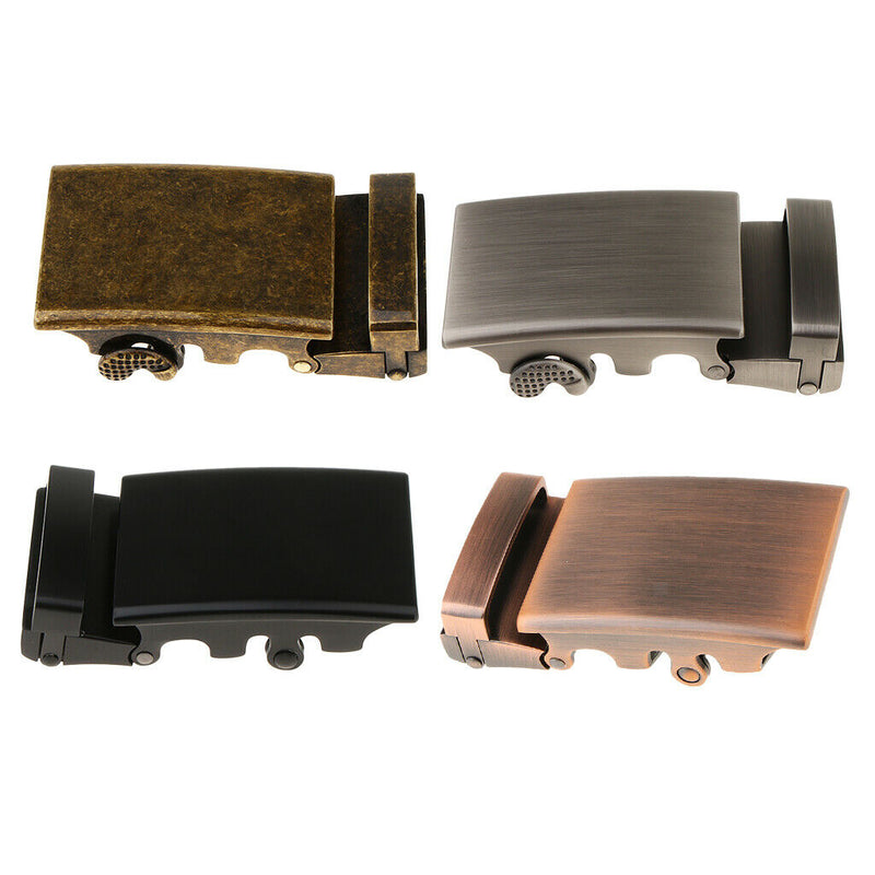 6pcs Mens Ratchet Belt Buckle, Automatic Slide Buckle for Belt Strap 34-36mm